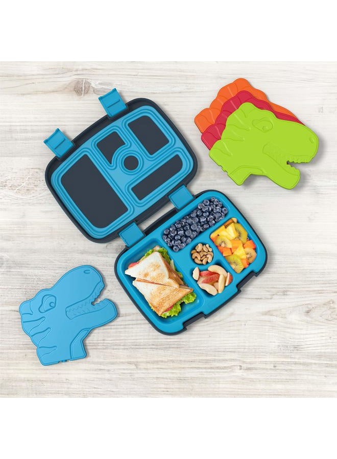 Bentgo Buddies Reusable Ice Packs - Slim Ice Packs for Lunch Boxes, Lunch Bags and Coolers - Multicolored 4 Pack (Dinosaur) - Image 2